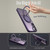 For Samsung Galaxy S23+ 5G 360-degree Rotating MagSafe Magnetic Holder Phone Case(Purple)