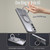 For Samsung Galaxy S23 FE 5G 360-degree Rotating MagSafe Magnetic Holder Phone Case(Titanium Grey)