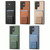 For Samsung Galaxy A25 Carbon Fiber Card Bag Fold Stand Phone Case(Khaki)