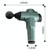 Muscles Relax Massager Portable Fitness Equipment Fascia Gun, Specification: 6206 6 Gears Black(UK Plug)