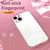 For iPhone 15 Plus Transparent Plating Fine Hole Phone Case(Pink)