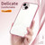 For iPhone 15 Plus Transparent Plating Fine Hole Phone Case(Pink)