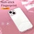 For iPhone 15 Transparent Plating Fine Hole Phone Case(Blue)