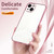 For iPhone 14 Transparent Plating Fine Hole Phone Case(Pink)