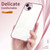 For iPhone 14 Plus Transparent Plating Fine Hole Phone Case(Pink)