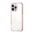 For iPhone 13 Pro Transparent Plating Fine Hole Phone Case(Pink)