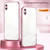 For iPhone XS Max Transparent Plating Fine Hole Phone Case(Silver)