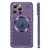 For iPhone 12 Pro Spring Buckle MagSafe Magnetic Metal Aromatherapy Phone Case(Purple)