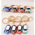 Mini Car Keychain Pendant Toy Beetle Car Gift, Color: Lake Blue