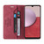For Samsung Galaxy S23 FE 5G Skin Feel Anti-theft Brush Horizontal Flip Leather Case with Holder(Wine Red)