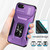 For iPhone 7 Sliding Camshield Holder Phone Case(Purple)