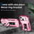 For iPhone 13 mini Sliding Camshield Holder Phone Case(Pink + Rose Red)