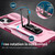 For iPhone 13 mini Sliding Camshield Holder Phone Case(Pink + Rose Red)
