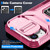 For iPhone 13 mini Sliding Camshield Holder Phone Case(Pink + Rose Red)