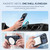 For iPhone 14 Plus Magsafe Hidden Fold Holder Full Coverage Shockproof Phone Case(Blue)