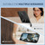For iPhone 15 Magsafe Hidden Fold Holder Full Coverage Shockproof Phone Case(Black)