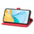 For ZTE Blade V50 Vita Embossed Flower Zipper Leather Phone Case(Red)