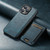 For iPhone 14 Plus Suteni H17 Oil Eax Leather MagSafe Detachable Wallet Phone Case(Blue)