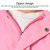 Siamese Children Raincoat Hooded Raincoat, Size: XXL(Pink)