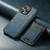 For iPhone 13 Suteni H17 Oil Eax Leather MagSafe Detachable Wallet Phone Case(Blue)
