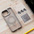 For iPhone 14 Plus Invisible Lens Holder PC + TPU Frosted MagSafe Phone Case(Gray)