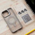 For iPhone 14 Invisible Lens Holder PC + TPU Frosted MagSafe Phone Case(Gray)