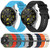 For Samsung Gear S3 Classic 22mm Textured Silicone Solid Color Watch Band(Orange)