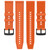 For Samsung Gear S3 Classic 22mm Textured Silicone Solid Color Watch Band(Orange)