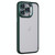 For iPhone 14 Pro Max Invisible Lens Holder PC + TPU Frosted Phone Case(Green)