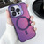 For iPhone 15 Pro Max MagSafe Lens Holder PC Hybrid TPU Phone Case(Purple)