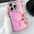 For iPhone 11 Pro Max MagSafe Lens Holder PC Hybrid TPU Phone Case(Pink)