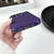 For iPhone 12 MagSafe Lens Holder PC Hybrid TPU Phone Case(Purple)