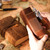 Genuine Leather Retro Notebook Diary Thickened Sketchbook Notepad(Carved Brown)