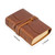 Genuine Leather Retro Notebook Diary Thickened Sketchbook Notepad(Carved Brown)