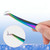 Nail Art Eyelash Tweezers Stainless Steel Colorful High Precision Grafting Eyelash Curler, Specification: 3 In 1 Colorful Titanium