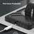 For Samsung Galaxy Tab A7 Lite X Rotation PC Hybrid Silicone Tablet Case with Strap(Full Black)