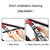 ENLEE E-641316 6pcs /Set Bicycle Extended Front And Rear Mudguards Road Bike Quick Detachable Fenders, Style: Chain Model