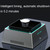 Intelligent Multifunctional Ambient Light Household Negative Ion Air Purifier Electronic Ashtray(Black)