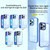 For iPhone 15 Pro 2.5mm Anti-slip Clear Acrylic Hybrid TPU Phone Case(Sky Blue)