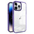 For iPhone 14 Pro 2.5mm Anti-slip Clear Acrylic Hybrid TPU Phone Case(Deep Purple)