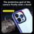 For iPhone 14 / 13 2.5mm Anti-slip Clear Acrylic Hybrid TPU Phone Case(Deep Purple)
