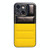 For iPhone 14 Color Block Down Jacket Phone Case(Black Yellow)