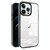 For iPhone 12 Pro Max 2.5mm Anti-slip Clear Acrylic Hybrid TPU Phone Case(Black)