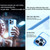 For iPhone 14 / 13 2.5mm Anti-slip Clear Acrylic Hybrid TPU Phone Case(Black)