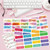15sheets /Set 240pcs Water Color English Motivational Stickers Diary Water Cup Gift DIY Stickers(G007)