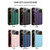 For iPhone 12 Pro Electroplating Litchi Grain Large Window Phone Case(Dark Blue)