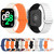 For Xiaomi Mi Band 8 Pro / Redmi Watch 4 Two Color Magnetic Silicone Watch Band(Black Orange)