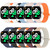 For Xiaomi Mi Band 8 Pro / Redmi Watch 4 Two Color Magnetic Silicone Watch Band(Black Orange)