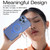 For iPhone 14 Pro MagSafe Holder PC Hybrid TPU Phone Case(Blue)