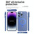 For iPhone 14 MagSafe Holder PC Hybrid TPU Phone Case(Black)